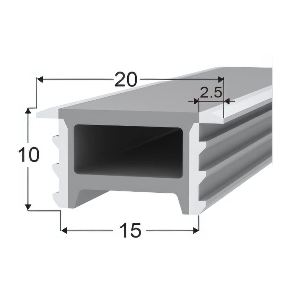 LED Neon Tube 15×10 mm – Silikonhülle zum Einbauen für LED-Streifen